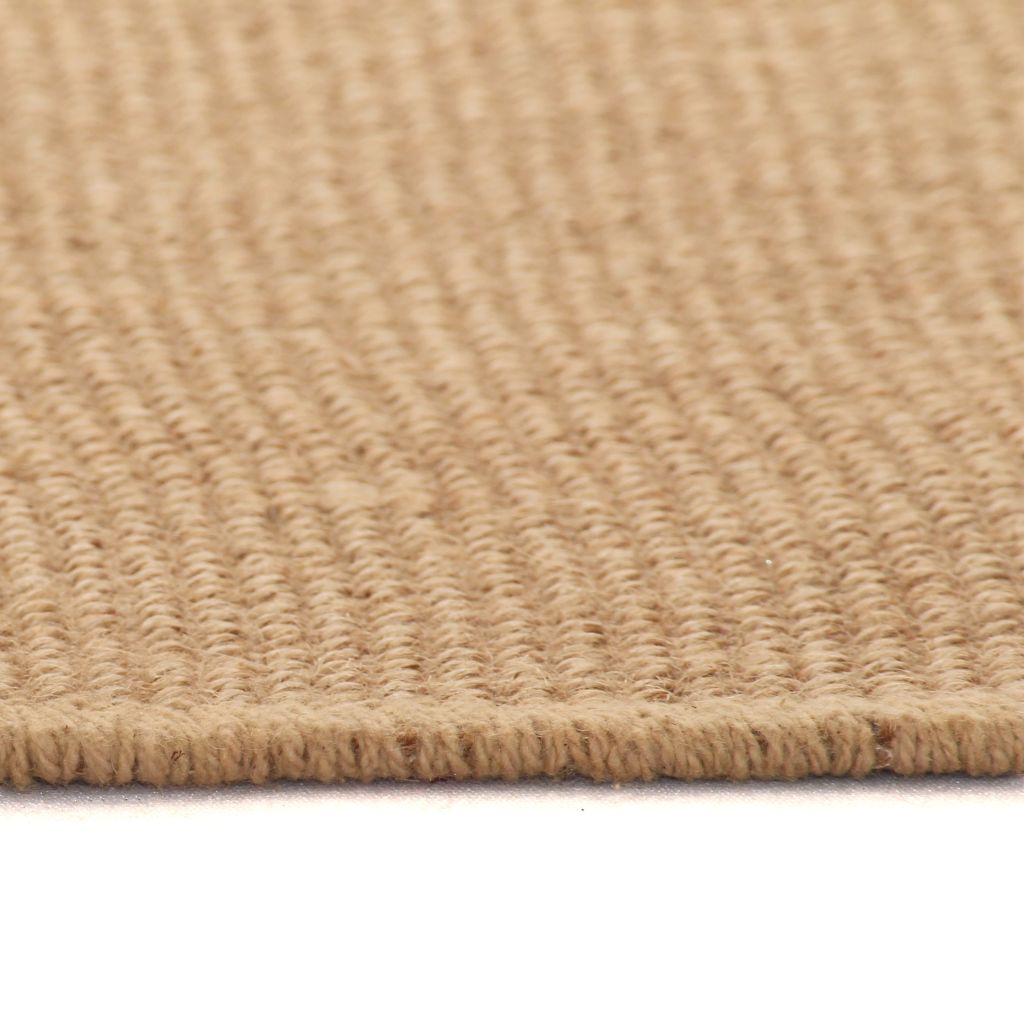 Area Rug Jute with Latex Backing 80x160 cm Natural