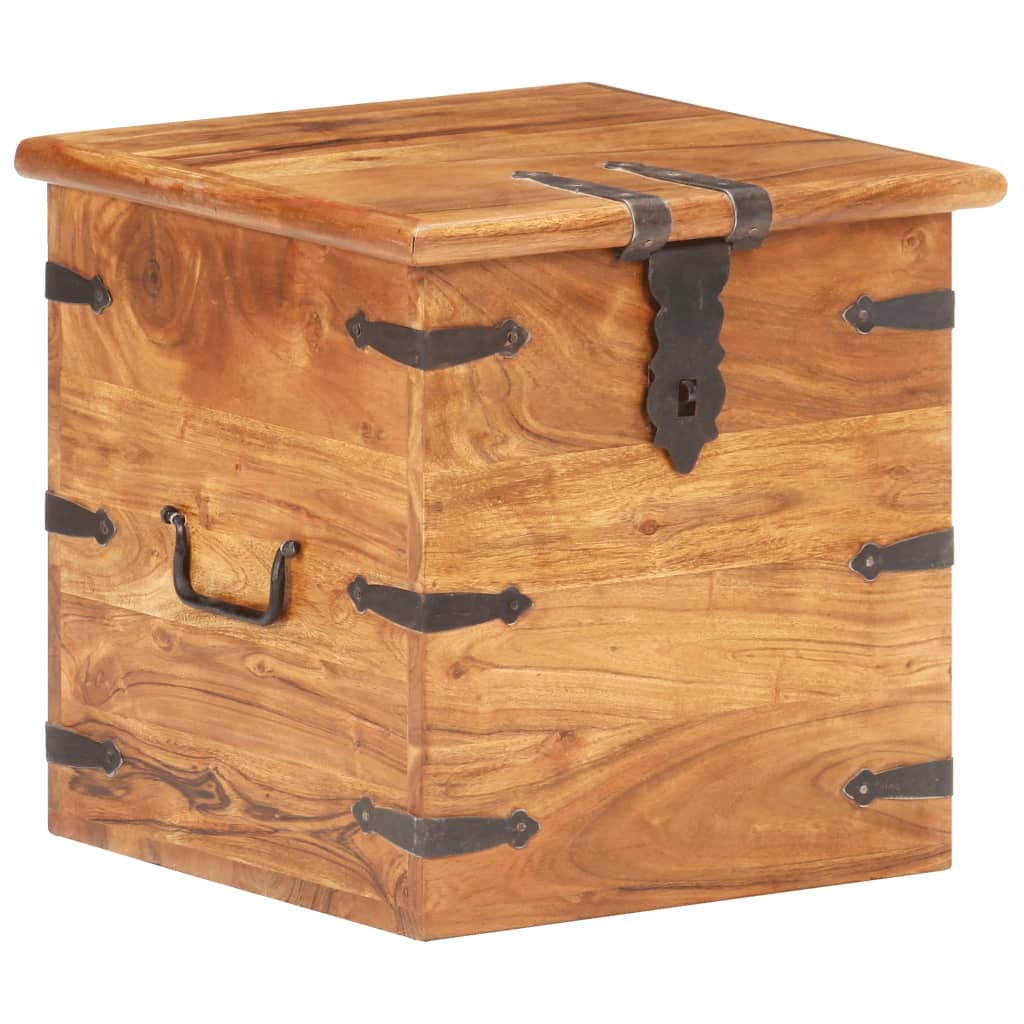 Chest 40x40x40 cm Solid Acacia Wood