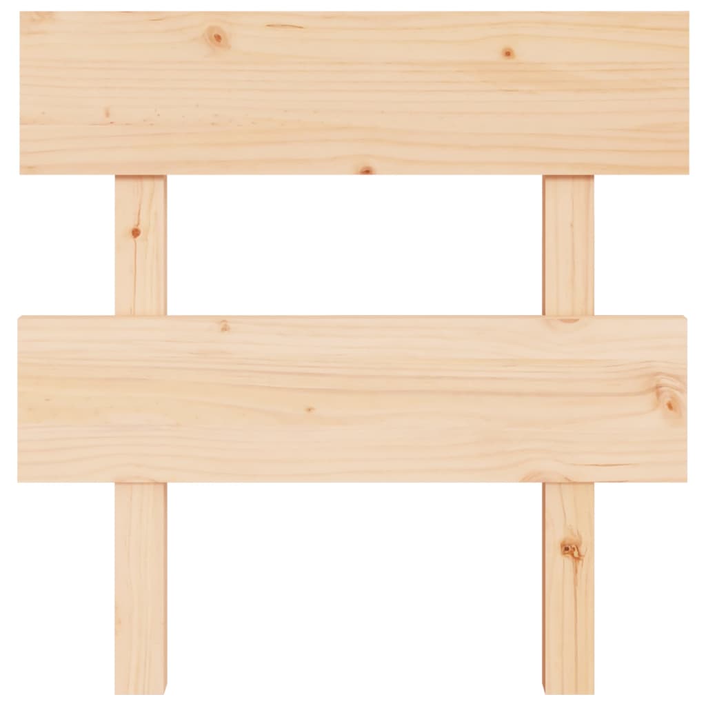 Bed Headboard 103.5x3x81 cm Solid Wood Pine