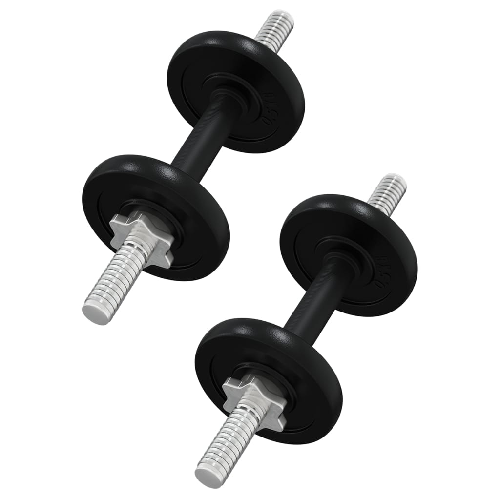 Barbell and Dumbbell with Plates 60 kg Cast Iron