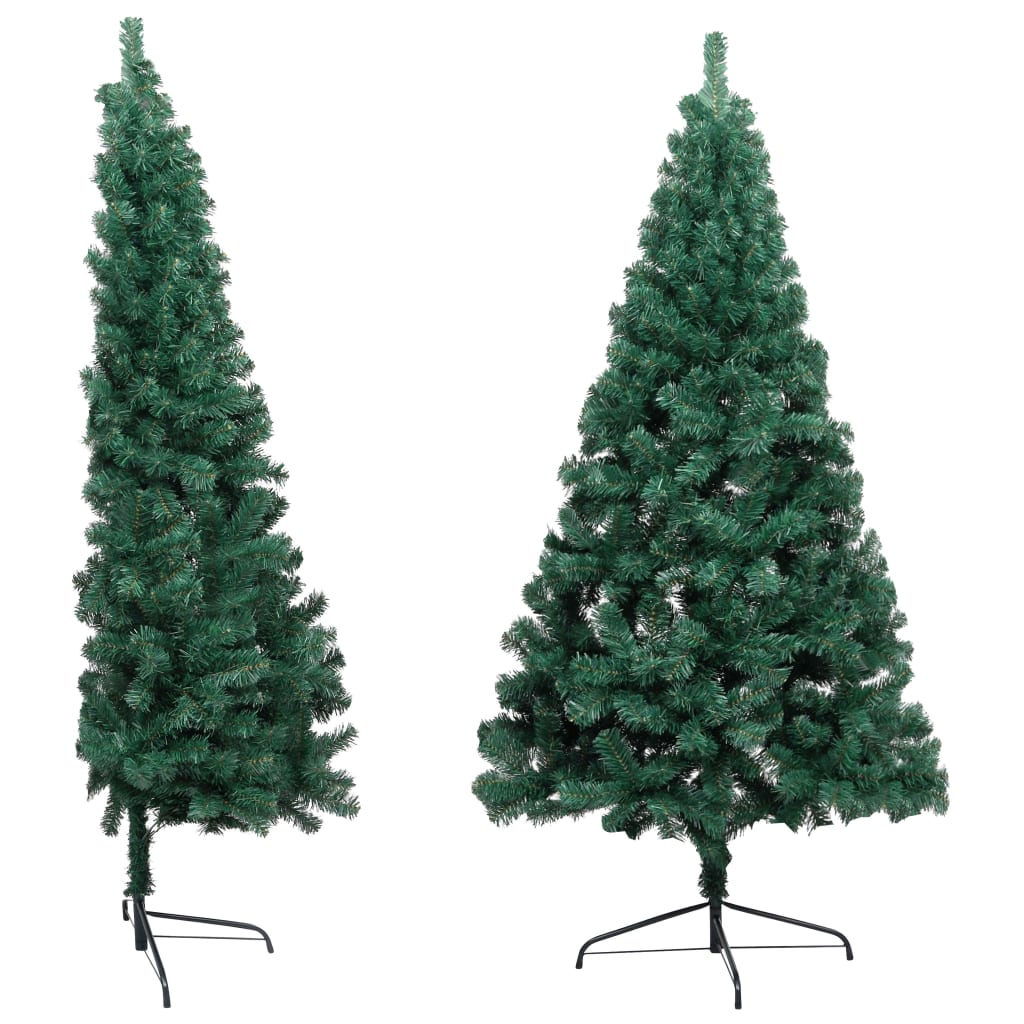 Artificial Half Pre-lit Christmas Tree with Ball Set Green 150 cm