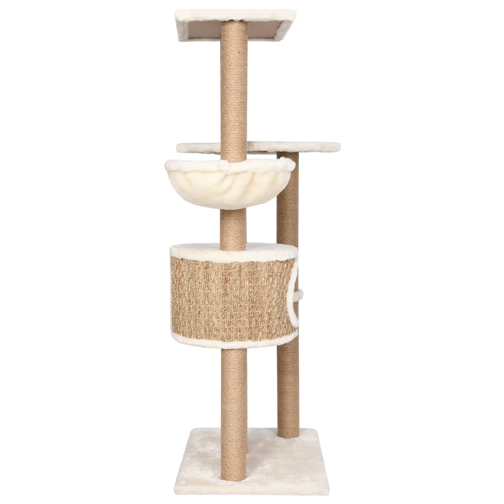 Cat Tree with Scratching Post 126cm Seagrass