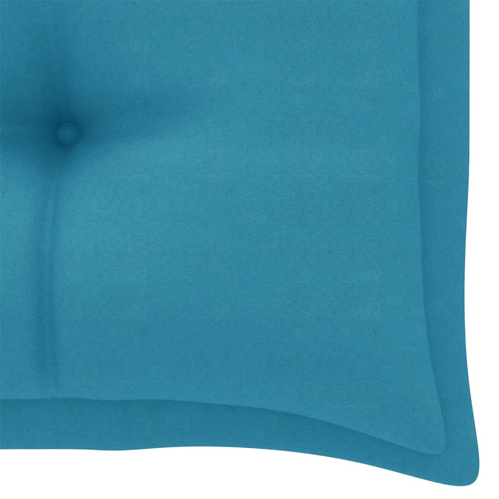 Coussin de banc de jardin bleu clair 110x50x7 cm tissu oxford