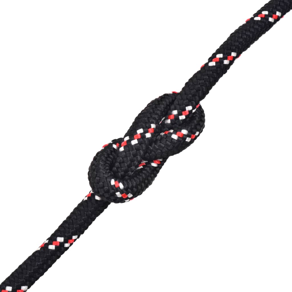 Marine Rope Polypropylene 10 mm 50 m Black
