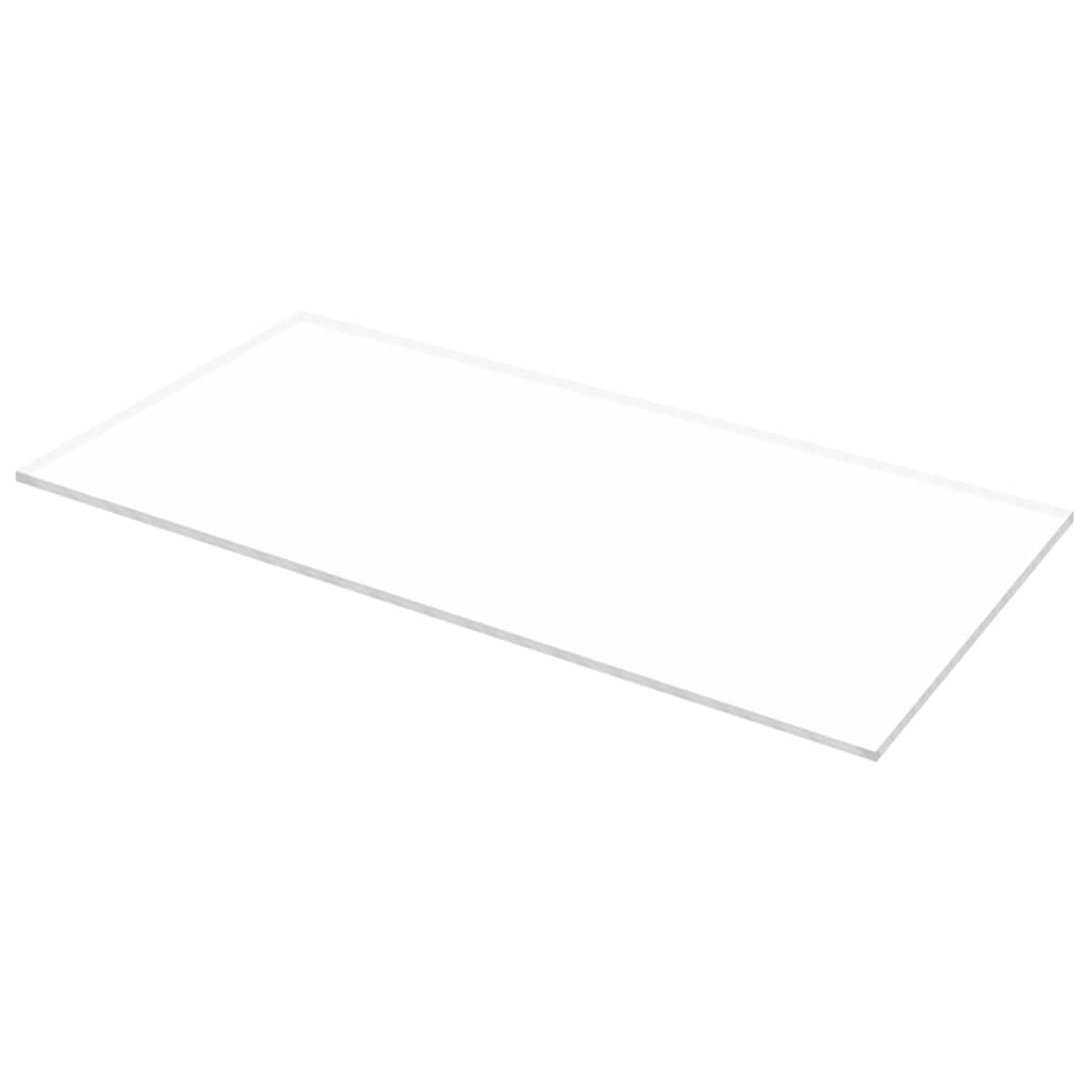 Clear Acrylic Glass Sheets 2 pcs 60x120 cm 10 mm