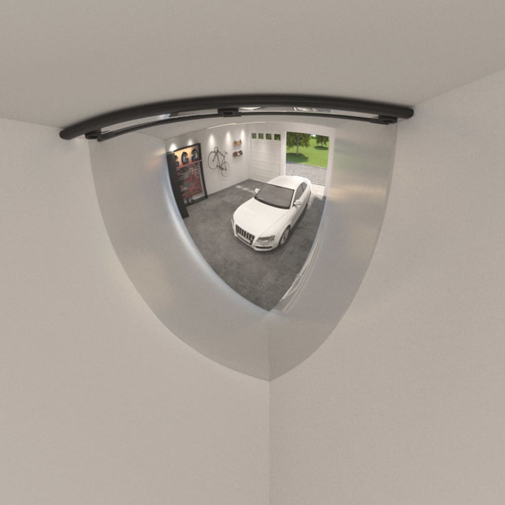 Miroirs de circulation en quart de dôme 2 pcs Ø30 cm Acrylique