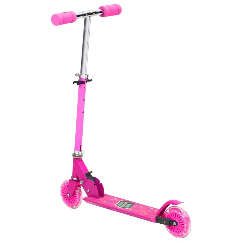 2-Rad-Kinderroller mit Verstellbarem Aluminium-Lenker Rosa