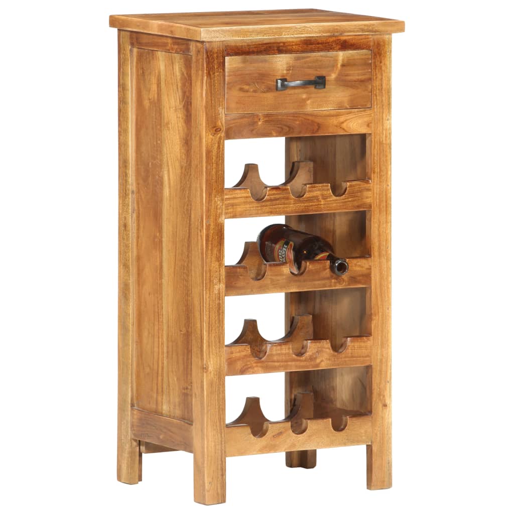 Wine Cabinet 40x30x80 cm Solid Acacia Wood