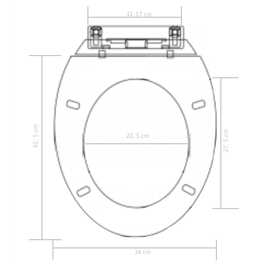 Toilettensitz mit Absenkautomatik und Quick-Release Schwarz