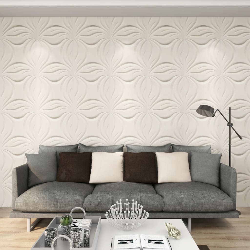 24 pcs Wall Panels 3D 0.5x0.5 m 6 m²