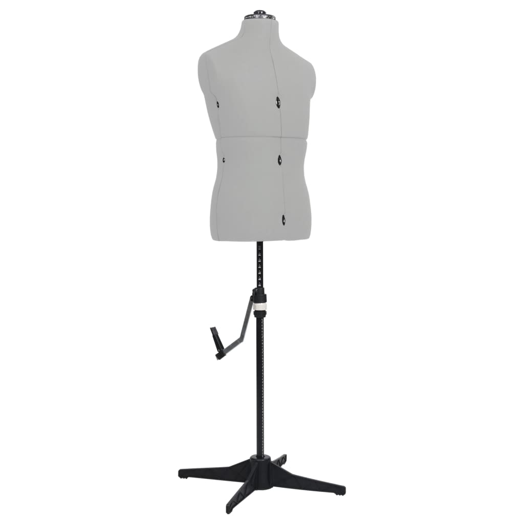 Adjustable Dress Form Male Grey Size 37-45