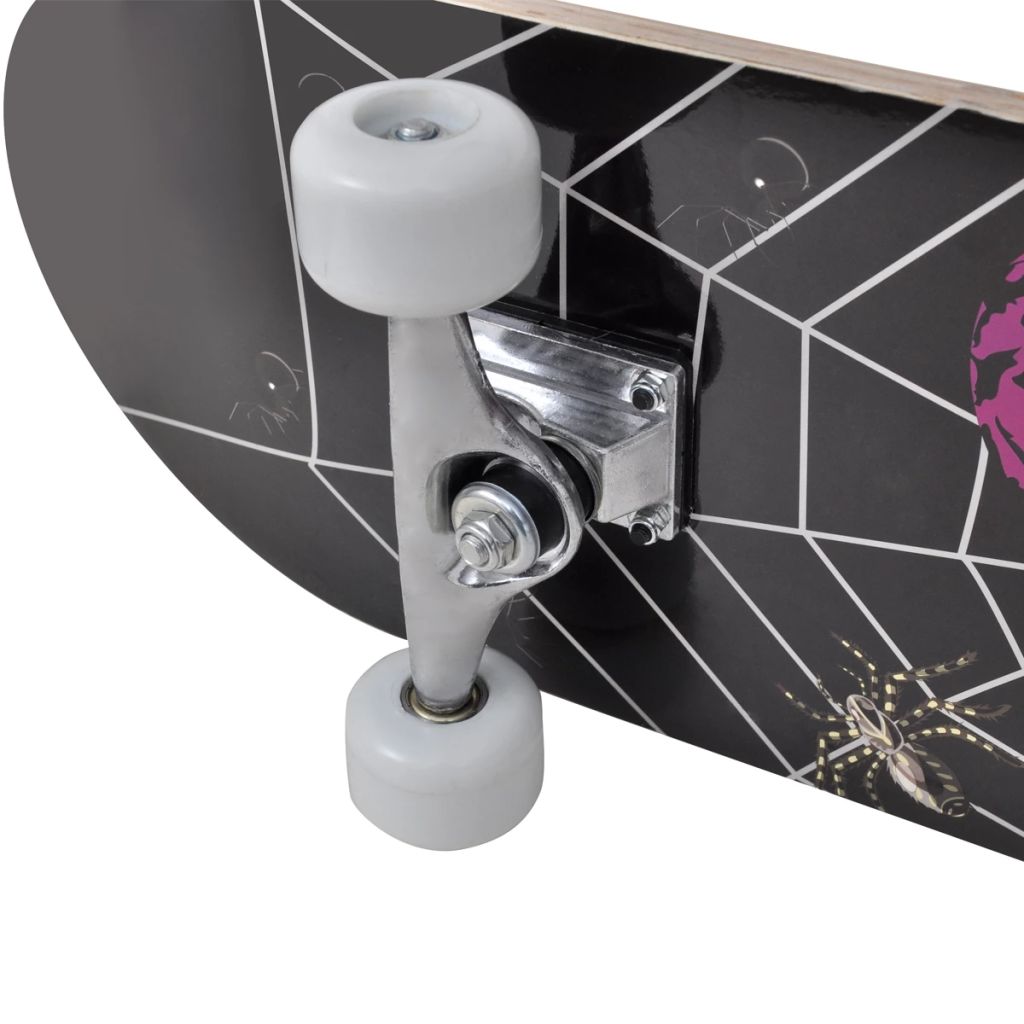 Ovales Skateboard 9-lagiges Ahornholz Spinnen-Design 8"