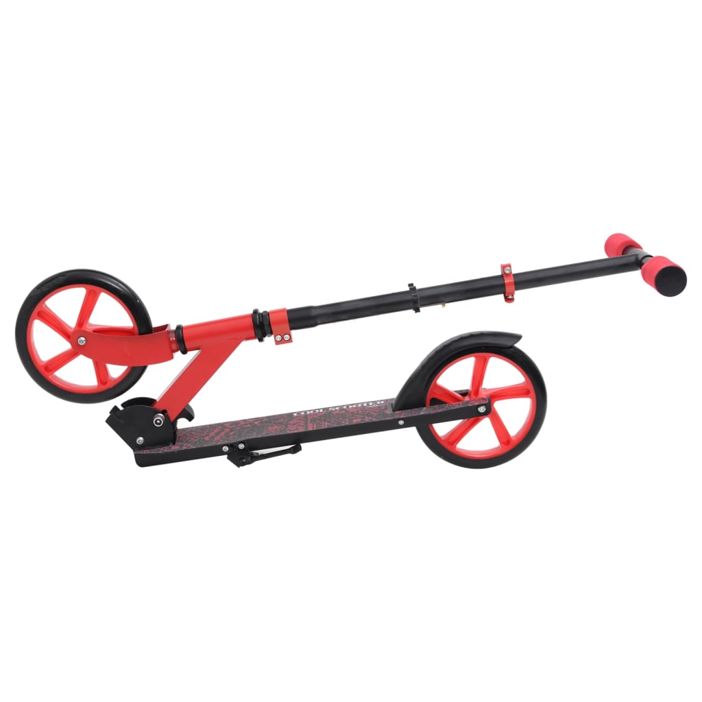 2-Rad-Kinderroller mit Verstellbarem Lenker Rot