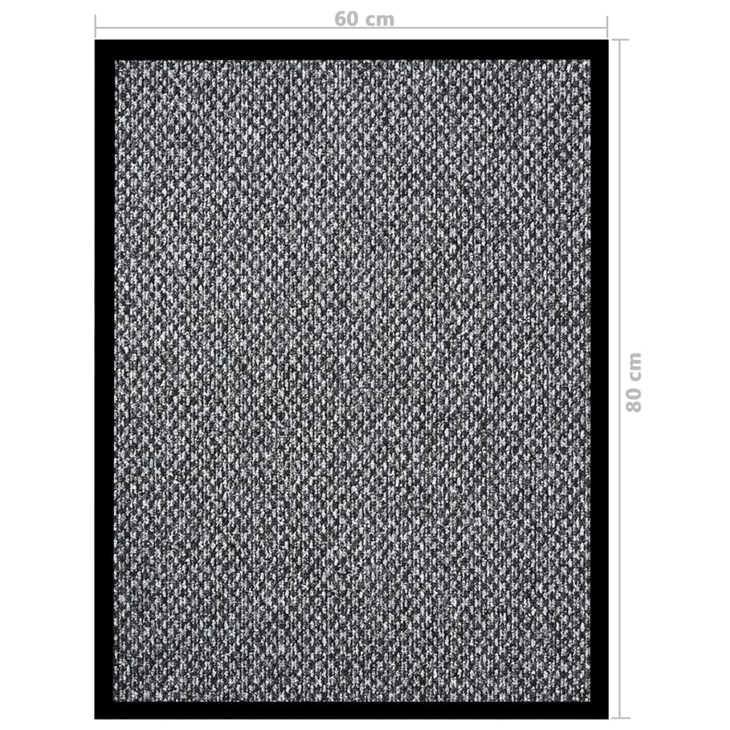 Fussmatte Grau 60x80 cm