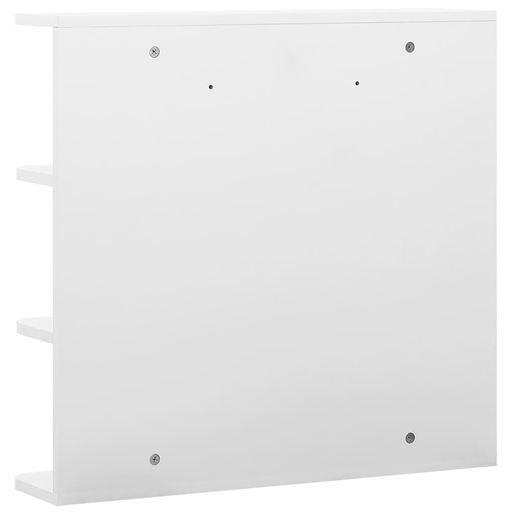 Bathroom Mirror Cabinet White 66x17x63 cm MDF