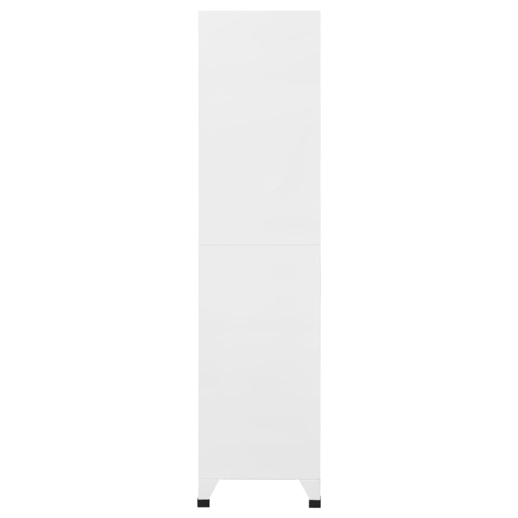 Armoire à casiers Blanc 90x40x180 cm Acier