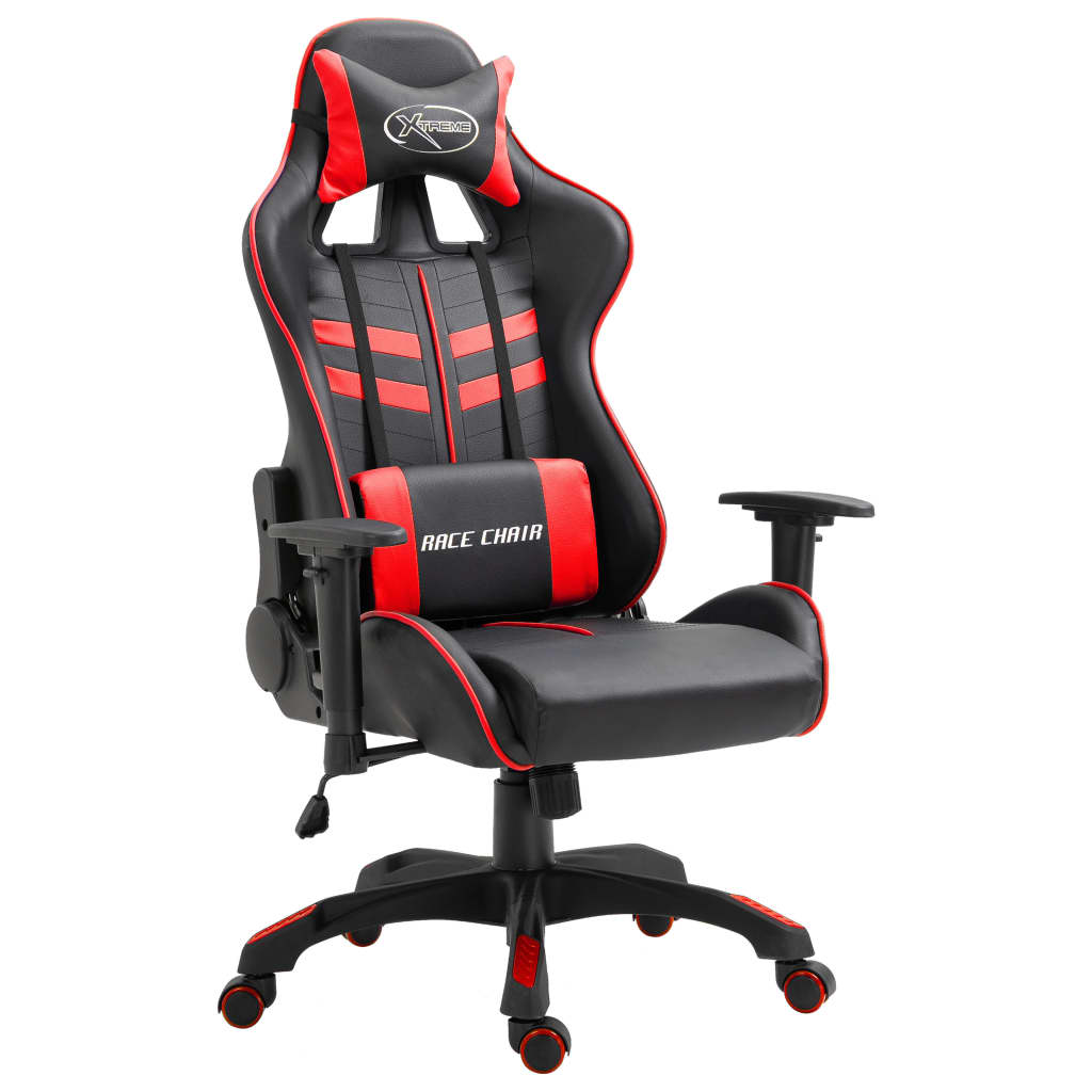 Gaming Chair Red Faux Leather