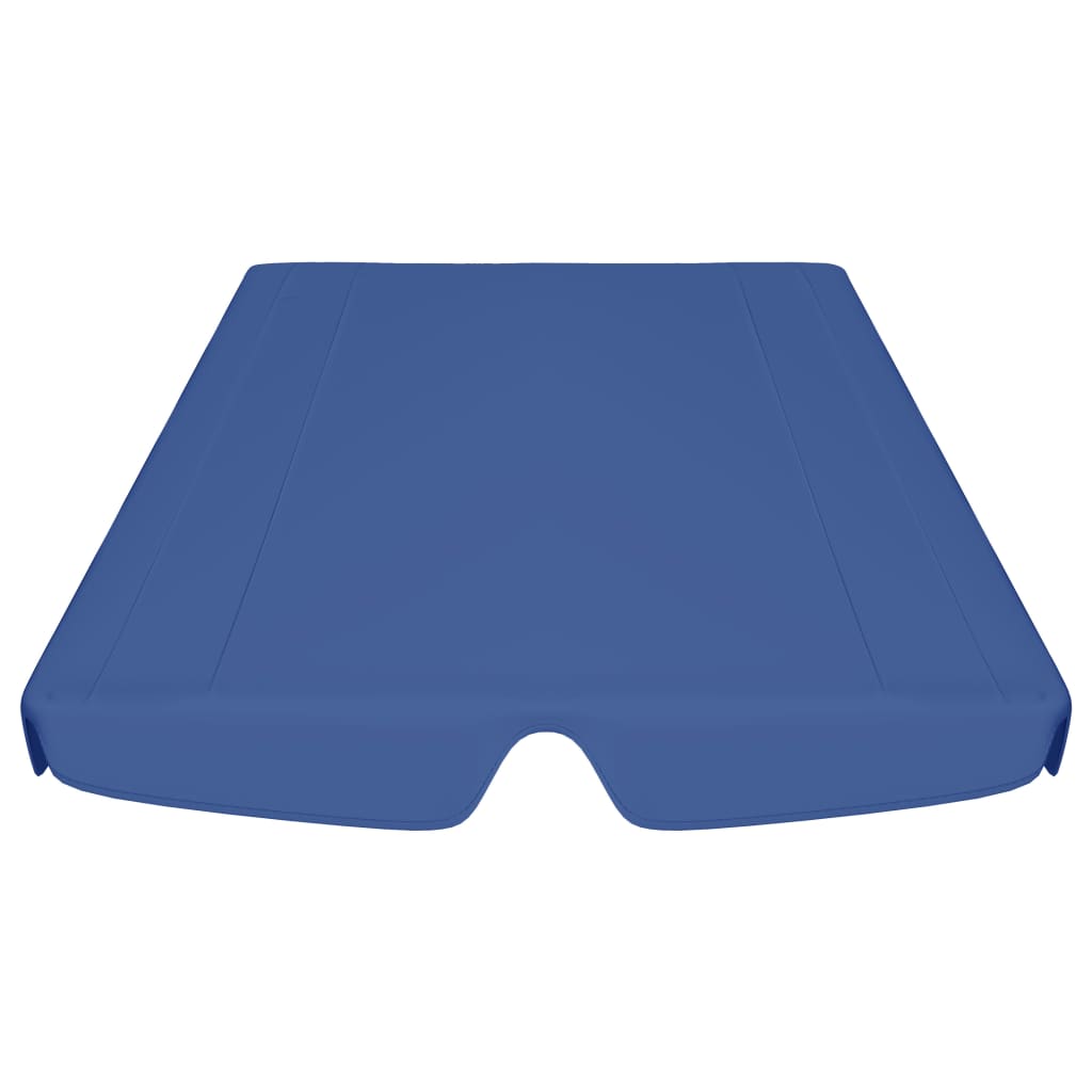 Ersatzdach für Hollywoodschaukel Blau 188/168x145/110 cm