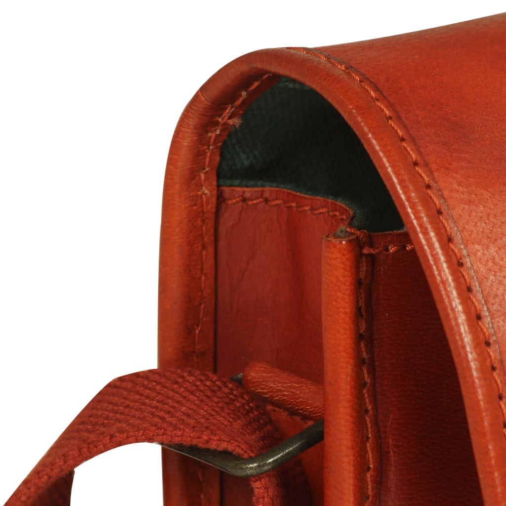 Ladies' Satchel Bag Real Leather Tan