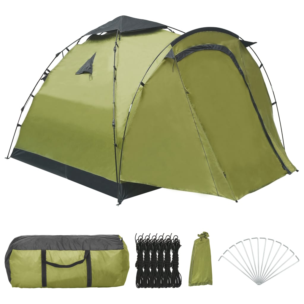 Tente de camping escamotable 3 personnes Vert