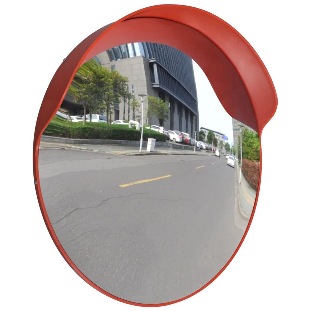 Convex Traffic Mirror PC Plastic Orange 60 cm Outdoor