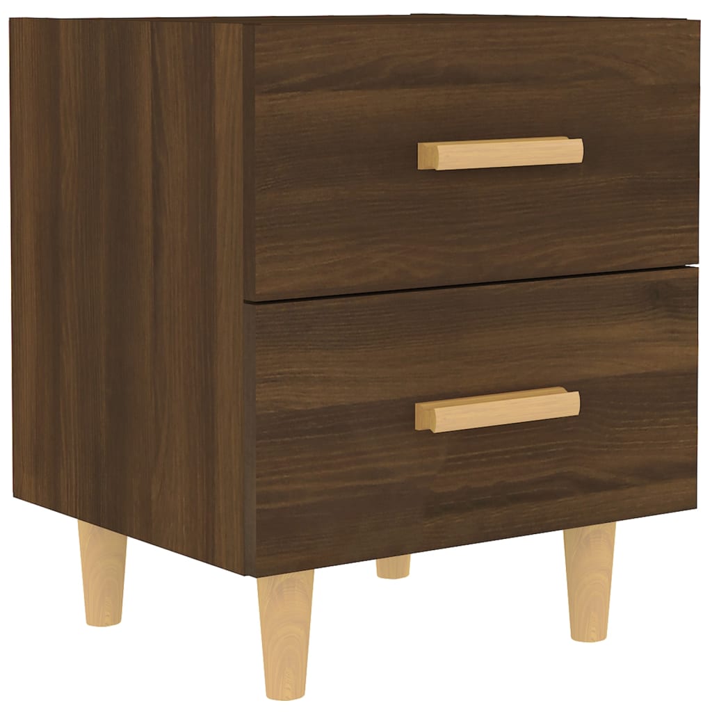 Bed Cabinet Brown Oak 40x35x47.5 cm