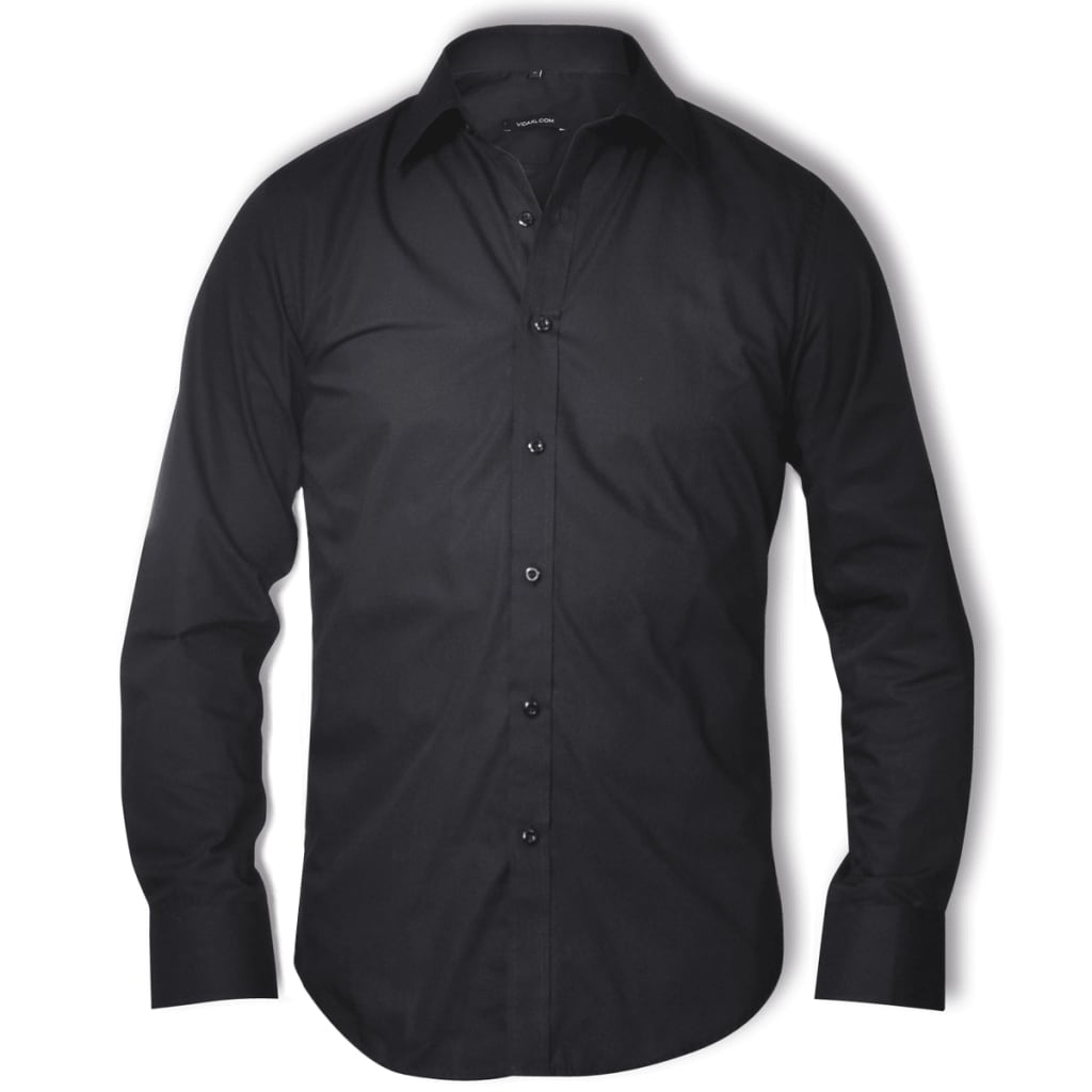 130253 Men’s Business Shirt Size XL Black