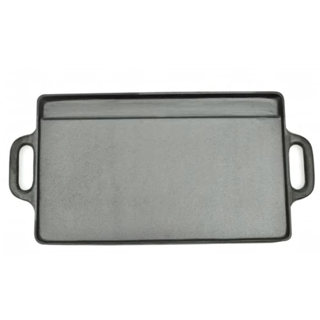 Grill Platter 2 pcs Cast Iron Reversible 38x23 cm