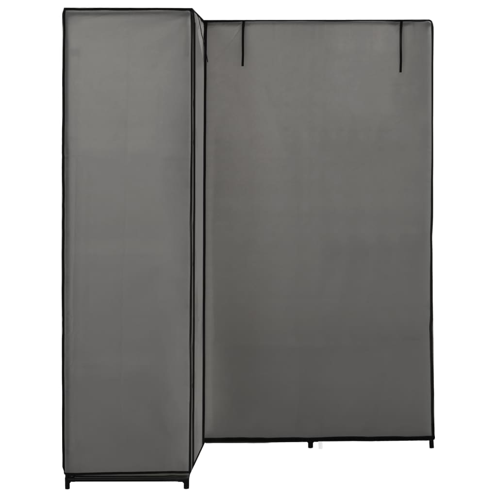 Corner Wardrobe Grey 130x87x169 cm