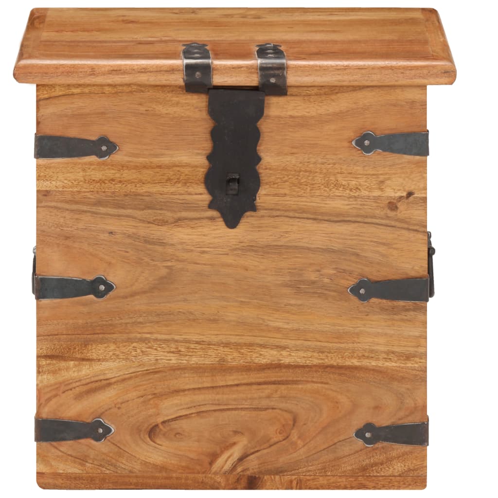 Chest 40x40x40 cm Solid Acacia Wood