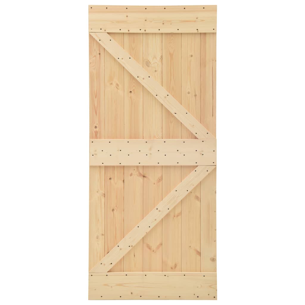 Door 90x210 cm Solid Pine Wood