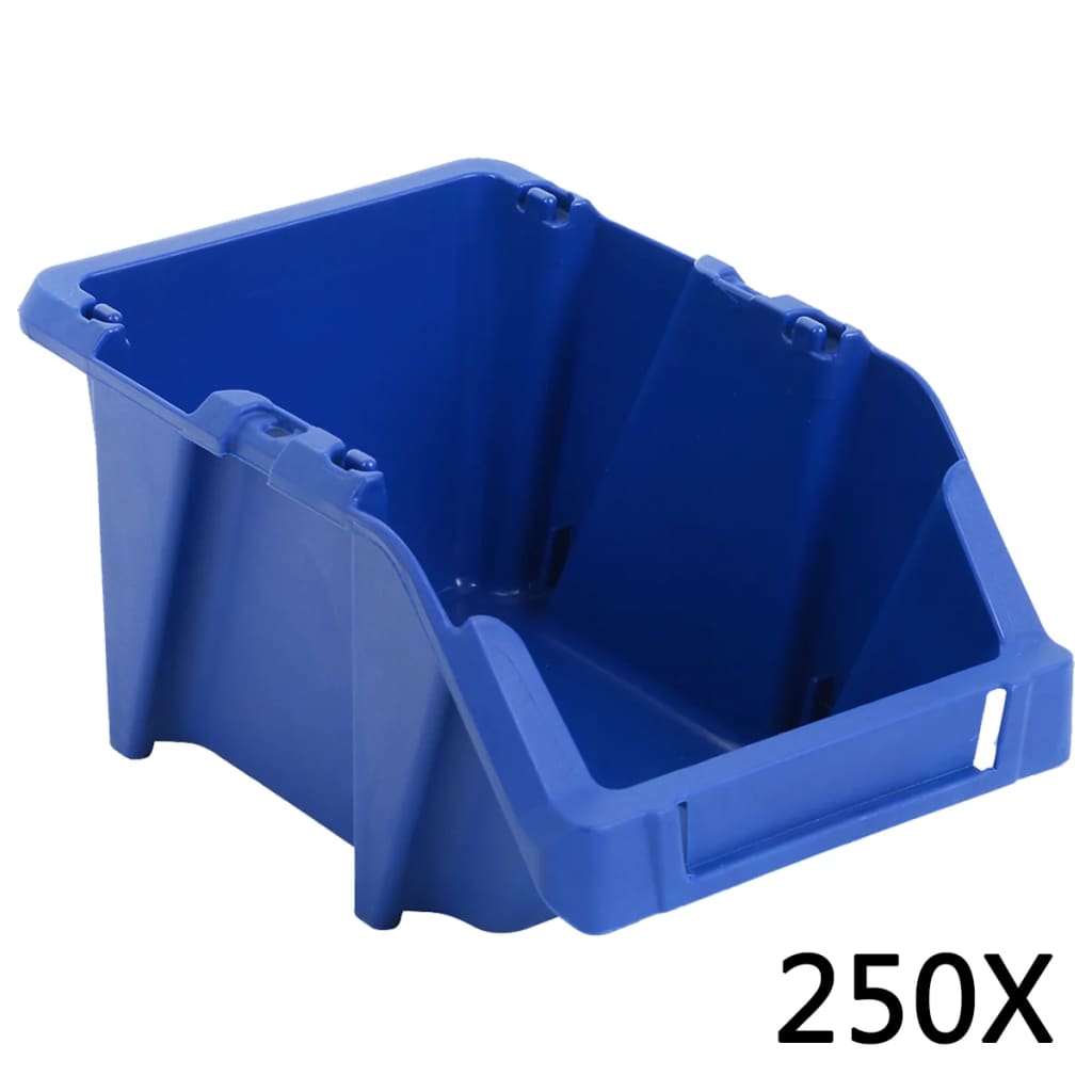 Stapelbare Lagerboxen 250 Stk. 103 x 165 x 76 mm Blau