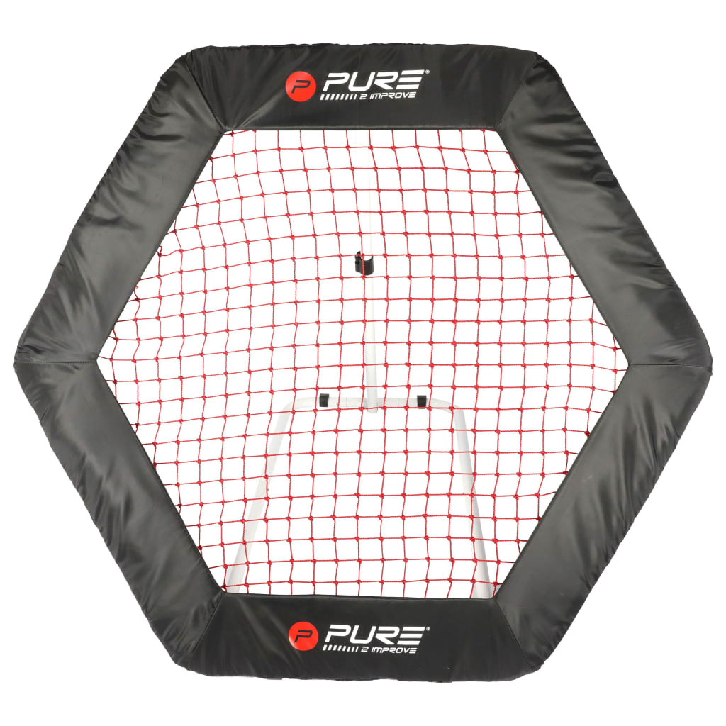 Pure2Improve Football Rebound Net Hexagon 140x125cm