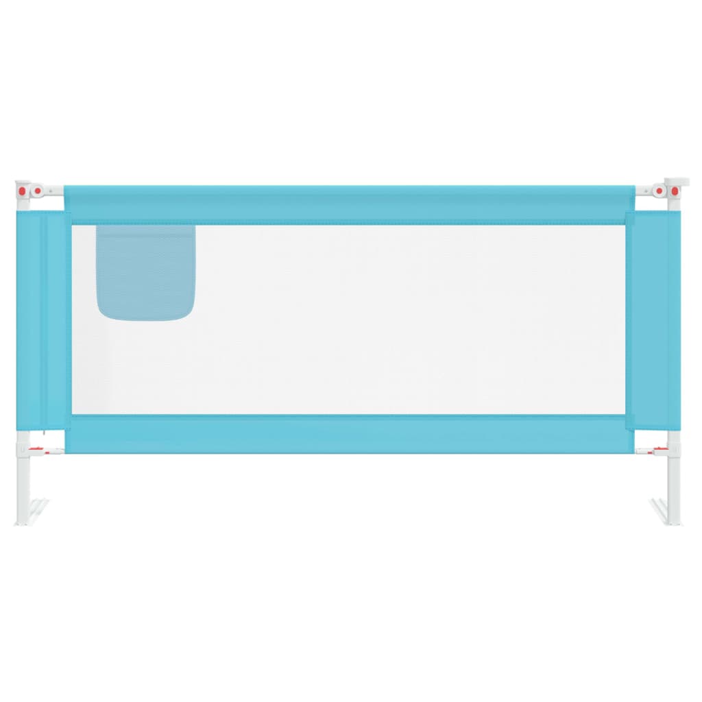 Toddler Safety Bed Rail Blue 180x25 cm Fabric