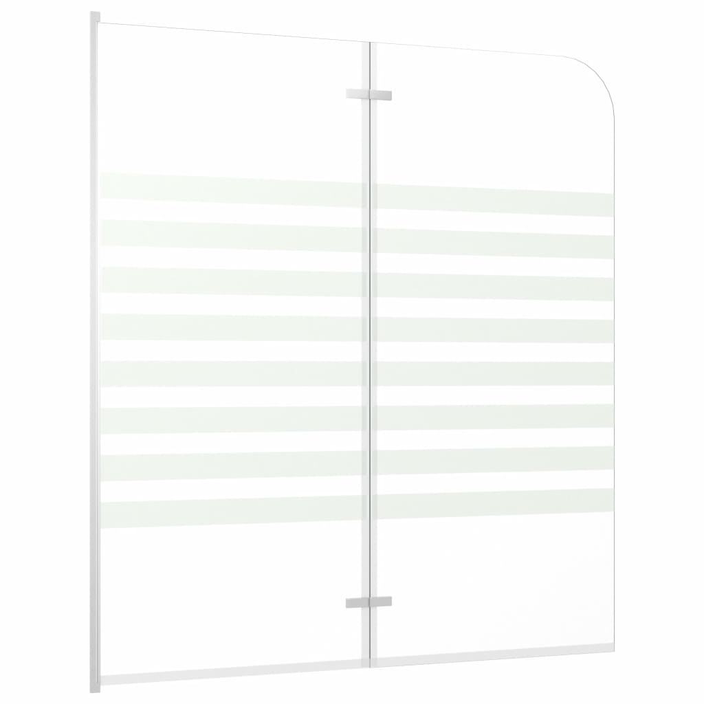 Bath Enclosure 120x140 cm Tempered Glass Stripe