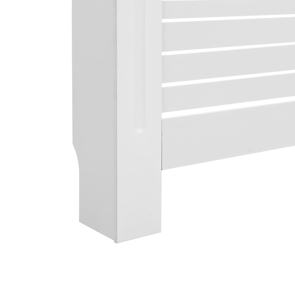 Cache-radiateur Blanc 152x19x81,5 cm MDF