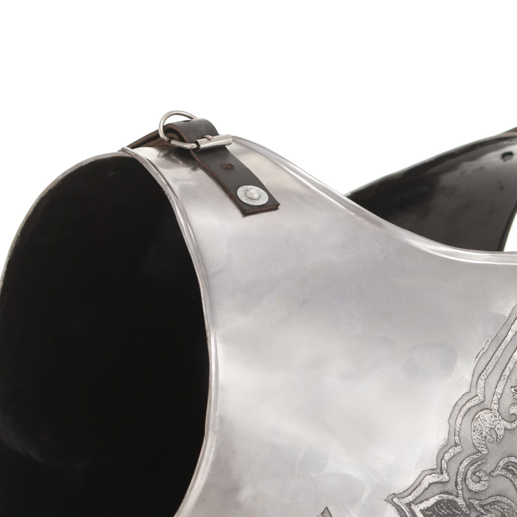 Medieval Knight Body Armour Cuirass Replica LARP Silver Steel