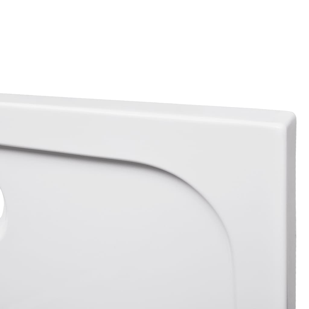 Rectangular ABS Shower Base Tray White 70 x 100 cm