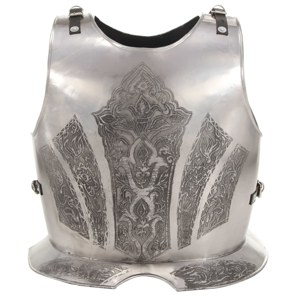 Medieval Knight Body Armour Cuirass Replica LARP Silver Steel