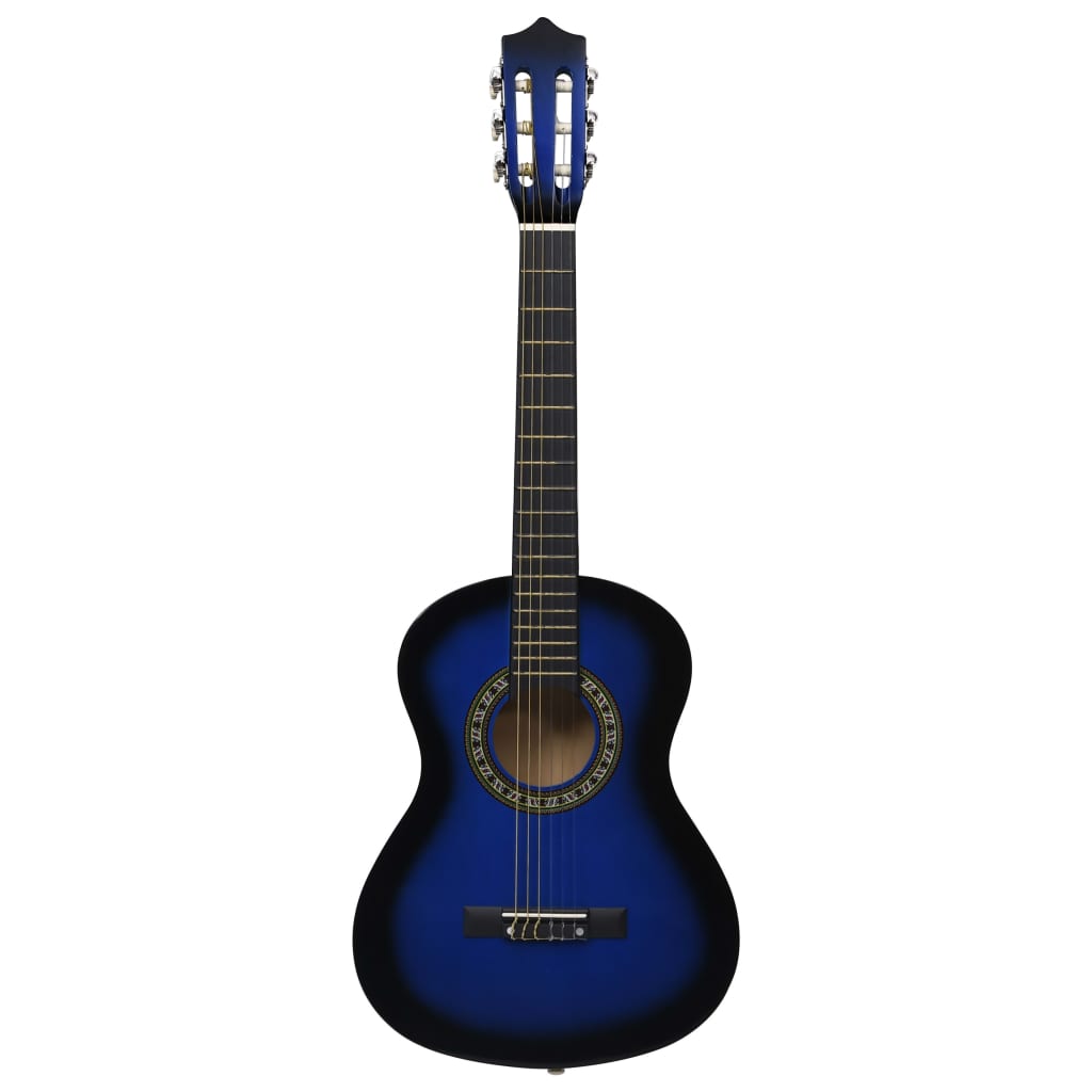 Classical Guitar for Beginner and Kid with Bag Blue 1/2 34"