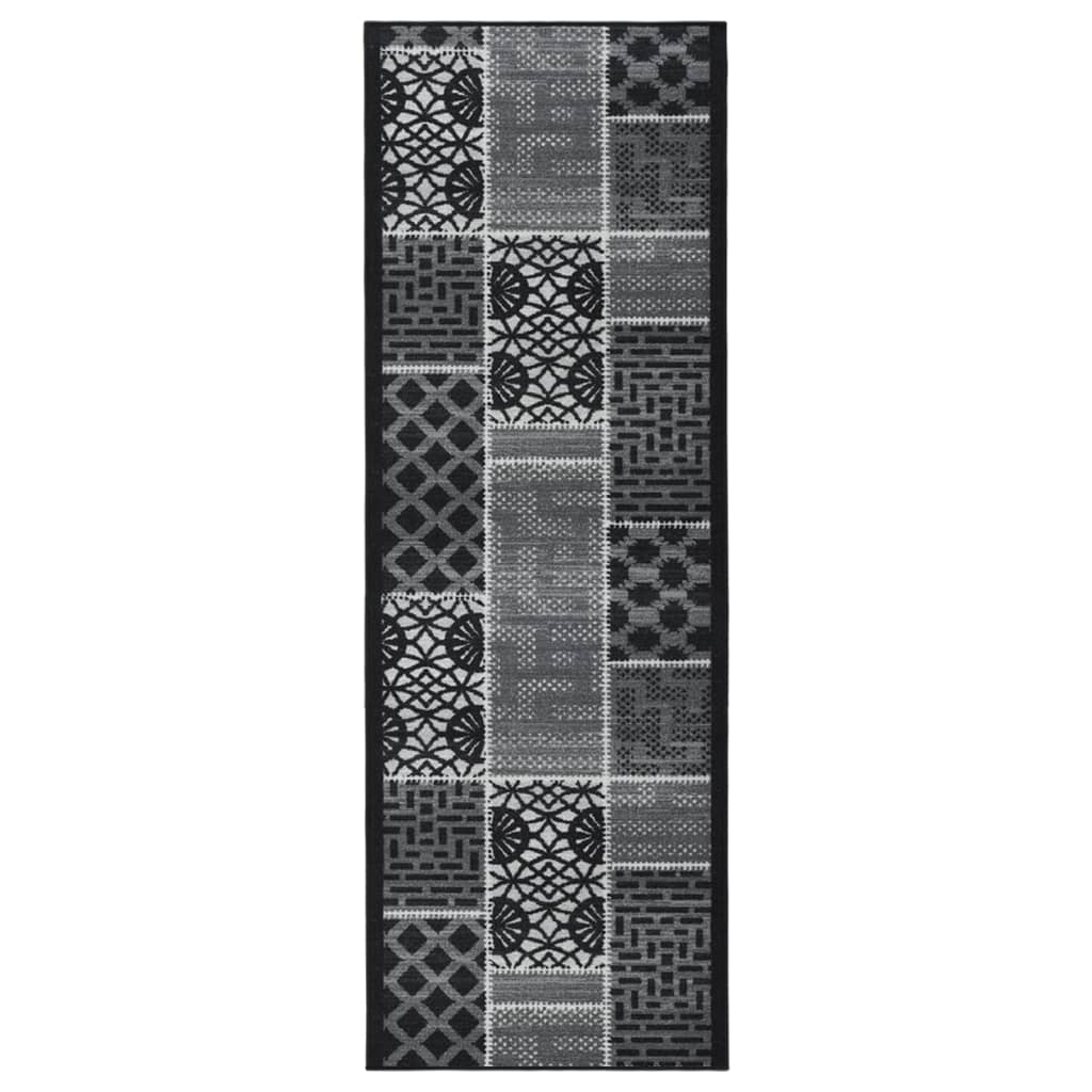 Carpet Runner Black 80x300 cm