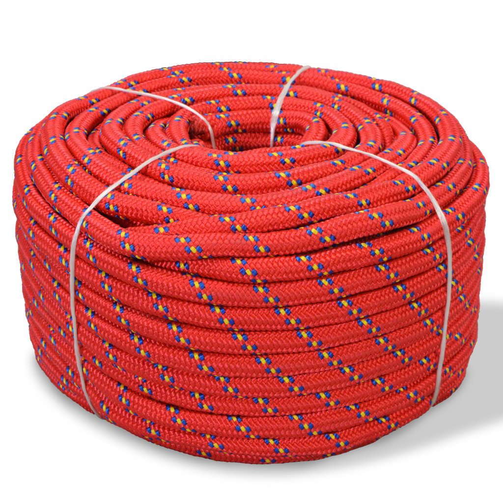 Marine Rope Polypropylene 12 mm 250 m Red