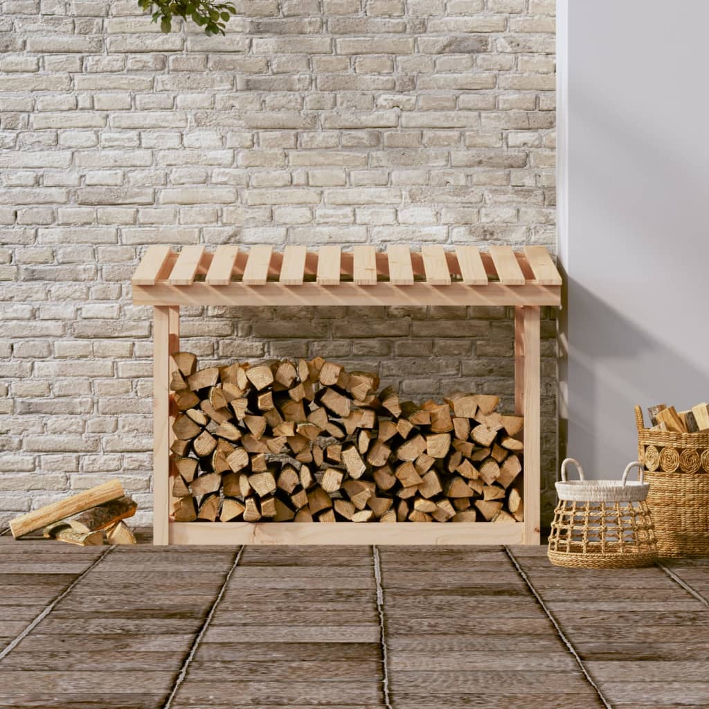 Firewood Rack 108x64.5x78 cm Solid Wood Pine