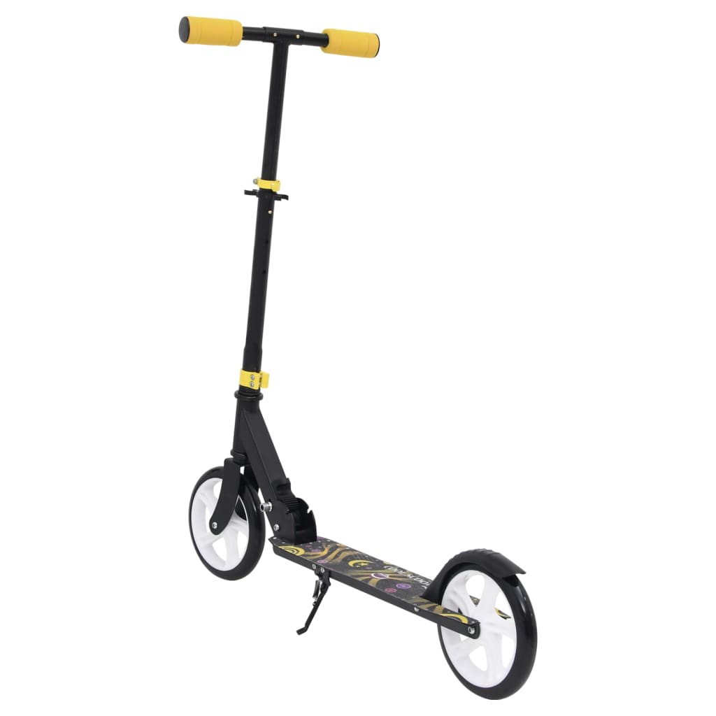 2-Rad-Kinderroller mit Verstellbarem Lenker Gelb