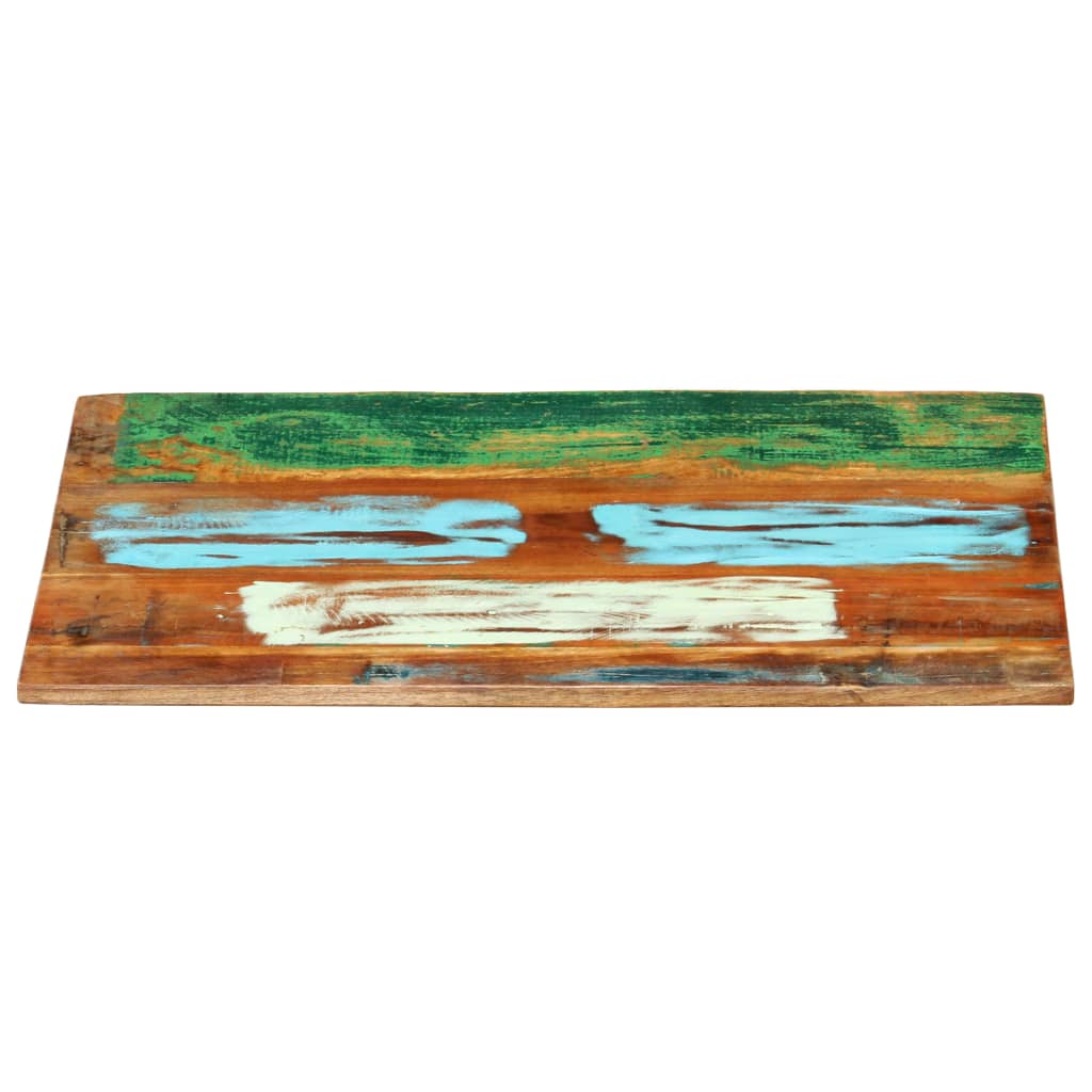 Rectangular Table Top 60x80 cm 25-27 mm Solid Reclaimed Wood
