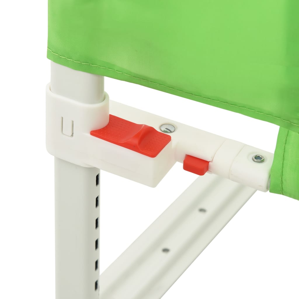 Toddler Safety Bed Rail Green 90x25 cm Fabric
