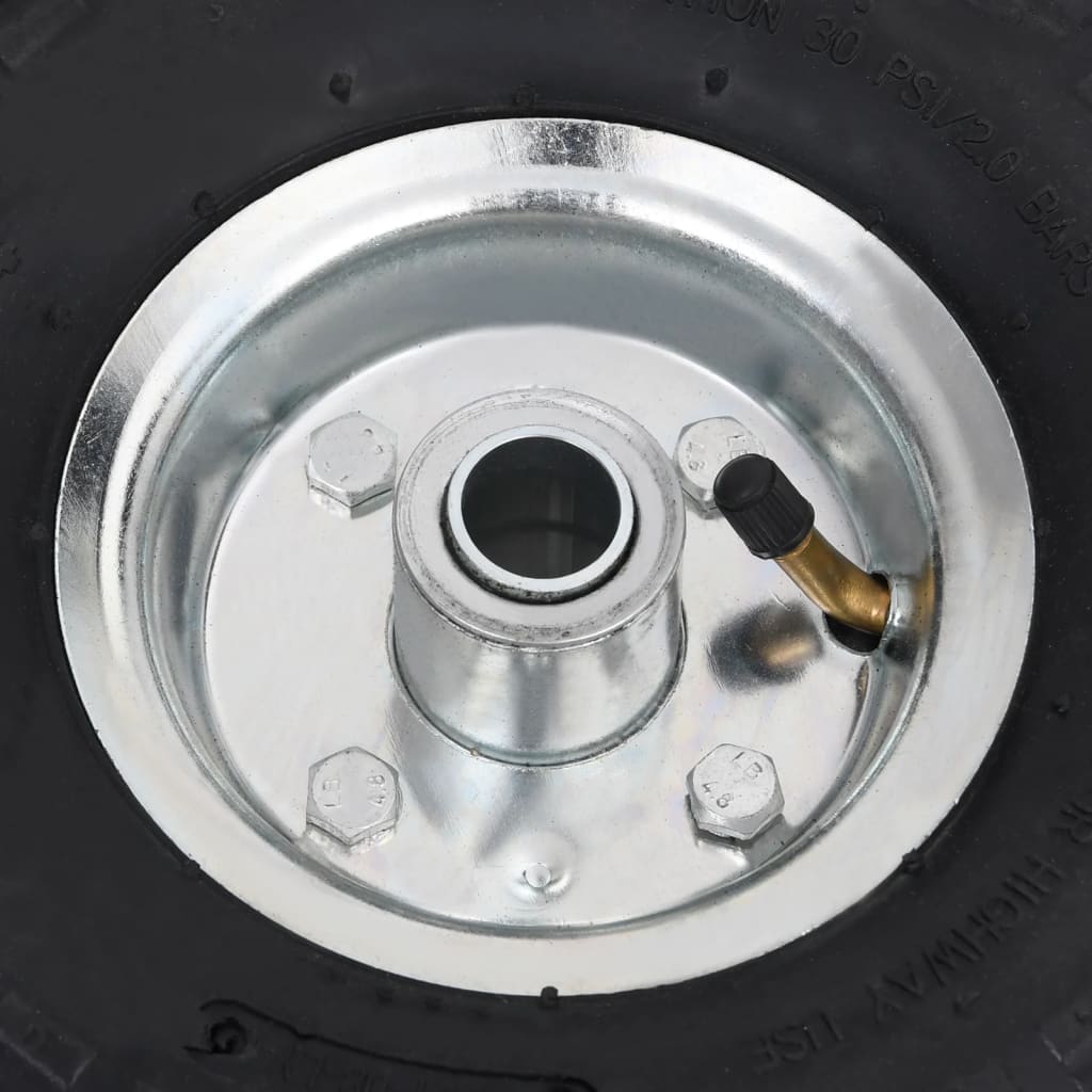 Sack Truck Wheels 2 pcs Rubber 4.10/3.50-4 (260x83)