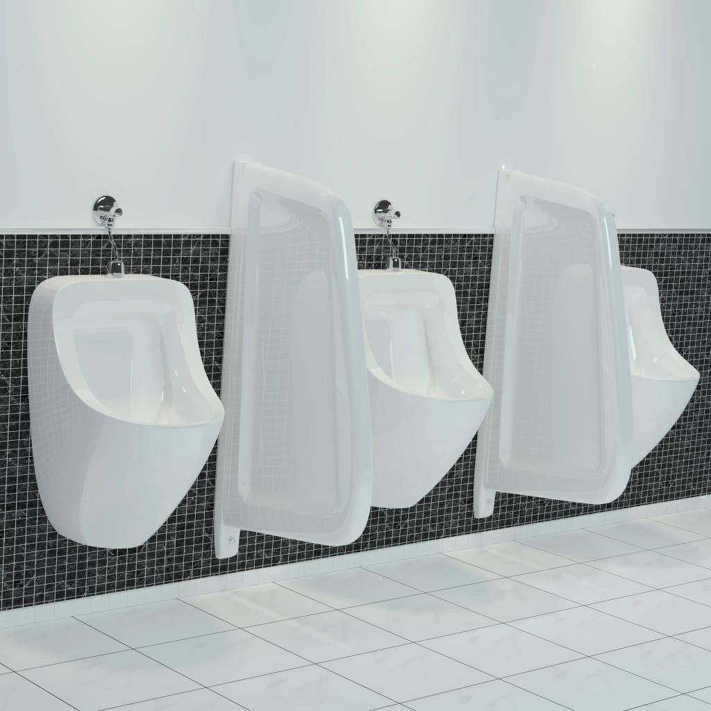Urinal Trennwand Wandmontage Keramik Weiss