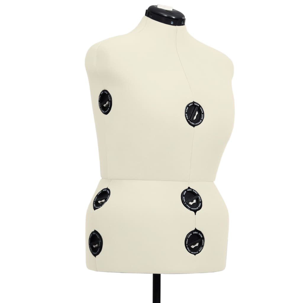 Adjustable Dress Form Female Cream L Size 44-50