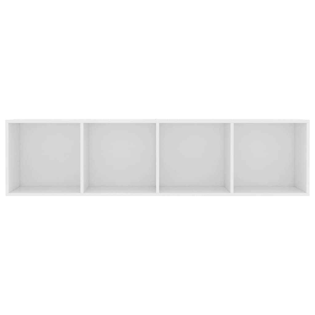 Bücherregal/TV-Schrank Weiss 143×30×36 cm